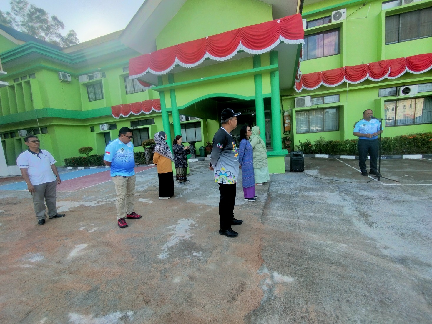 Penyelenggara Hindu Pimpin apel pagi, 23 Agustus 2024