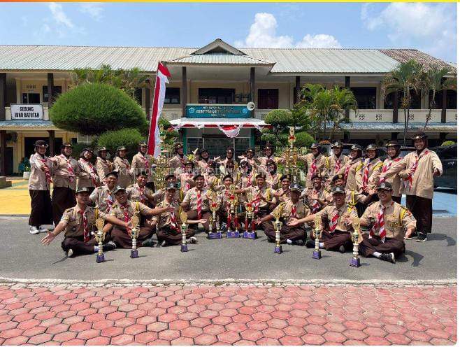 Pramuka MAN 1 Kota Batam Tampil Perkasa, Datangkan Gelar Juara Umum Tanjak Emas 2026